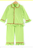 Kids Personalized Button Down Christmas Pajamas Set - Bridesmaid's World