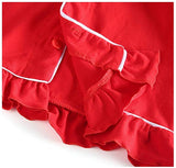 Kids Customized Ruffled Sleeves Pajamas Set - Bridesmaid's World