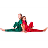 Kids Satin Pajamas set Short Sleeves + Long Pants