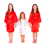 Kids Satin Flower Girl Robe