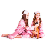 Kids Satin Pajamas set Long Pants +Long sleeves