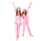 Kids Satin Pajamas set Long Pants +Long sleeves