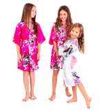 Kids Floral Peacock Robe