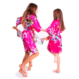 Kids Floral Peacock Robe