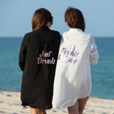 Customized Women's Summer Beach Shirt Cover Up - Bridesmaid's World