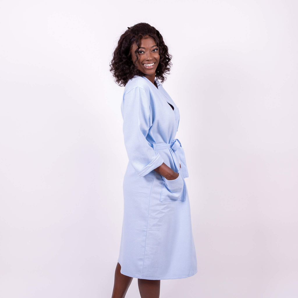 Cotton Waffle Long Bridesmaid Robes