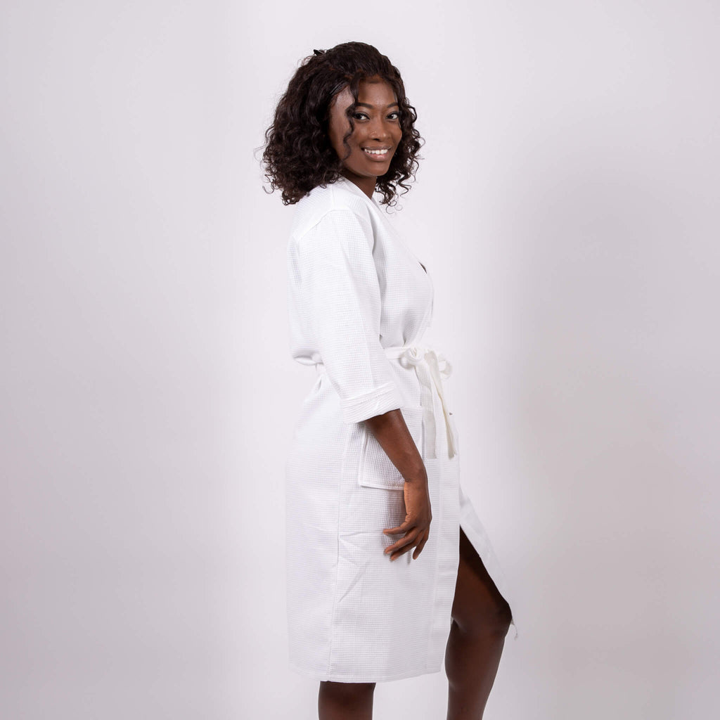 Cotton Waffle Long Bridesmaid Robes