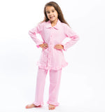 Kids Personalized Button Down Christmas Pajamas Set
