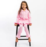 Kids Personalized Button Down Christmas Pajamas Set - Bridesmaid's World