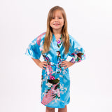 Kids Floral Peacock Robe