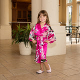 Kids Floral Peacock Robe