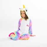 Rainbow Unicorn One piece Pajamas Set - Bridesmaid's World