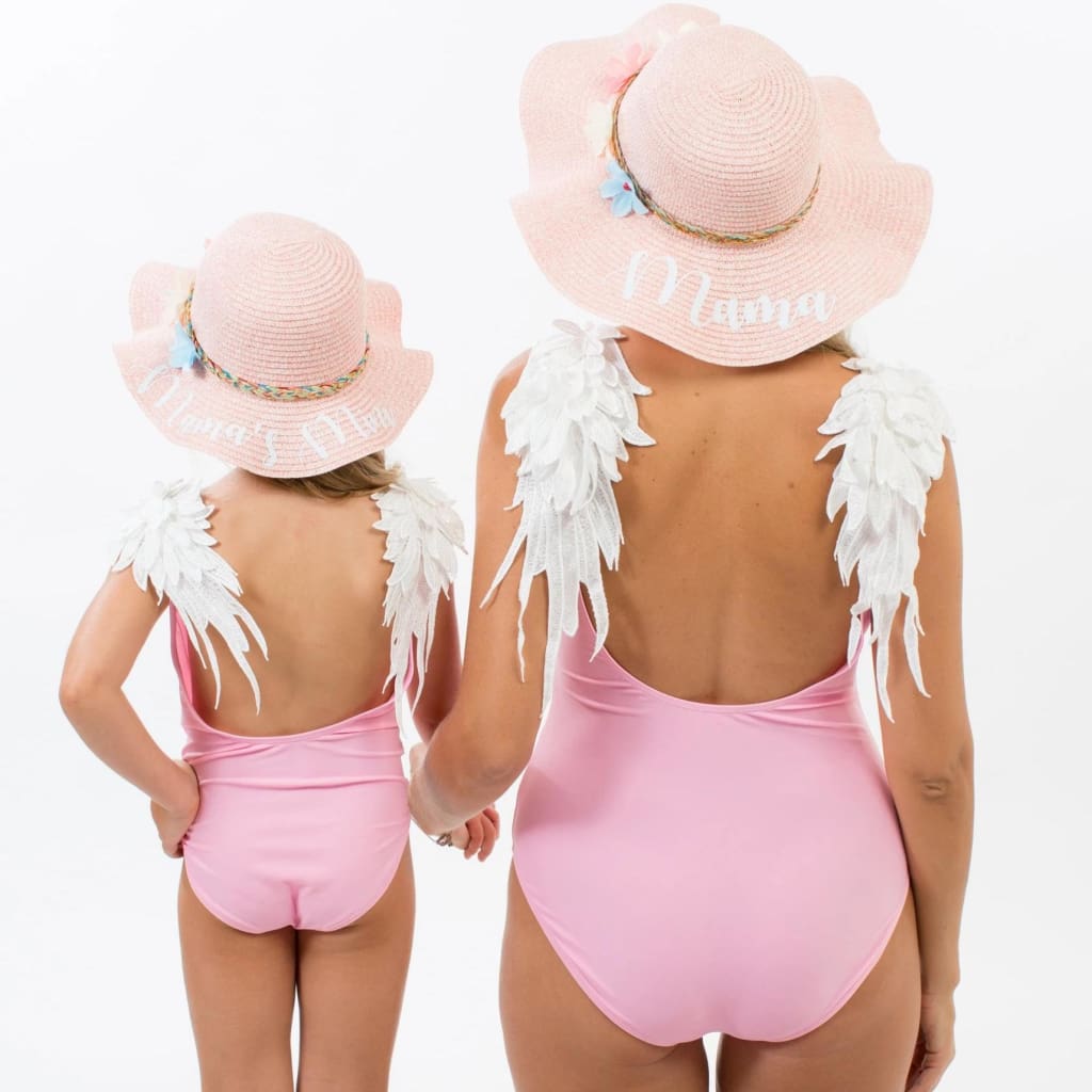 Angel Matching Mommy and Me Swimsuits - Bridesmaids World
