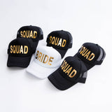 Black Squad Caps - Bridesmaids World