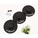 Bride Squad Custom Floppy Hats with Black Border