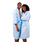 Cotton Waffle Long his and hers Matching Bathrobes Set