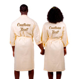 Cotton Waffle Long his and hers Matching Bathrobes Set