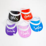 Customized Plastic Sun Visors - Bridesmaid's World