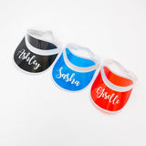 Customized Plastic Sun Visors - Bridesmaid's World