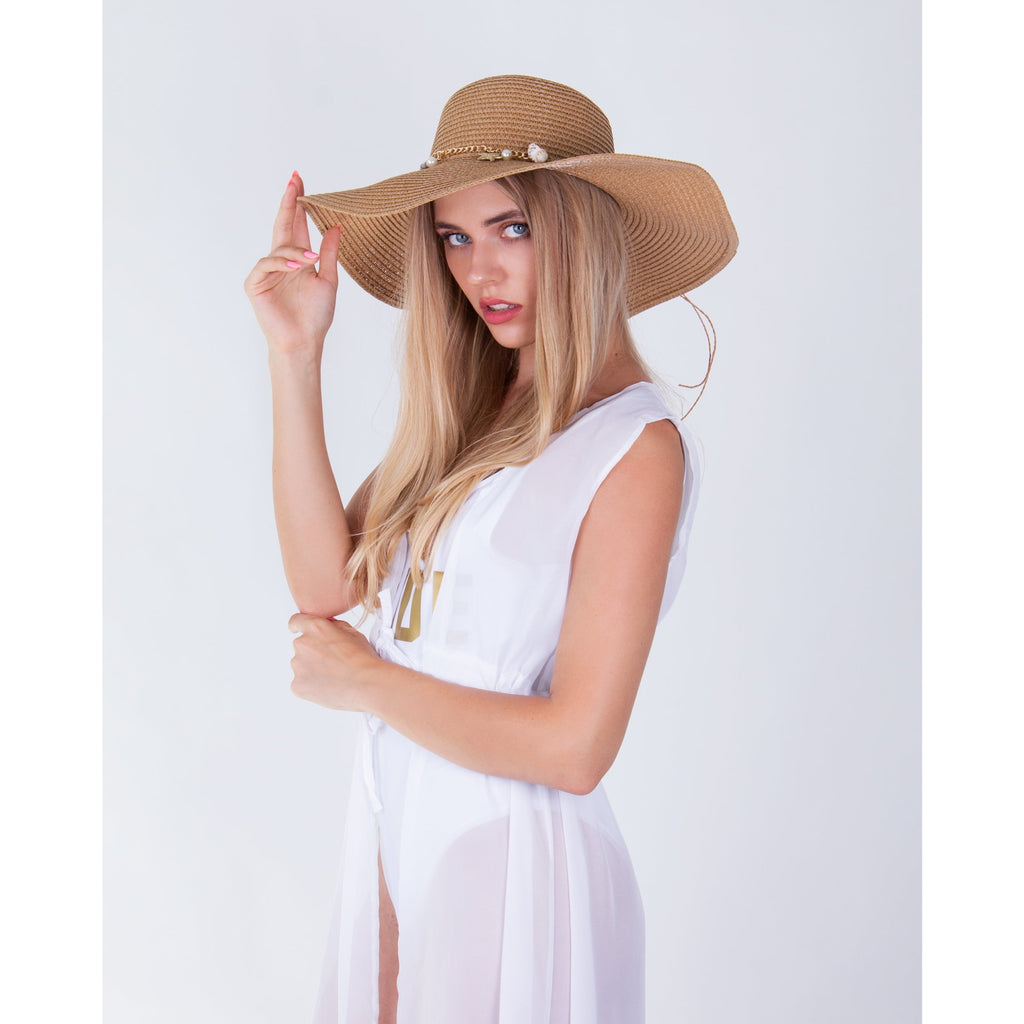 Floppy Sun Hat with Shells