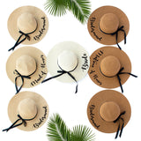 Floppy Sun Hats with Black Ribbon