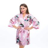 Bridesmaids Floral Peacocks Kimono Robes - Bridesmaids World