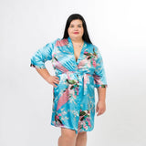 Bridesmaids Floral Peacocks Kimono Robes - Bridesmaids World