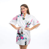 Bridesmaids Floral Peacocks Kimono Robes - Bridesmaids World