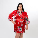 Floral peacocks kimono robes - Bridesmaids World