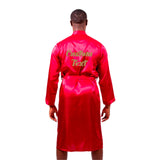 Halloween Black Men’s Long Satin Robes