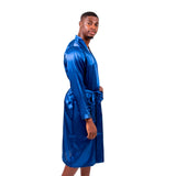 Halloween Black Men’s Long Satin Robes