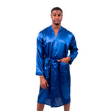 Halloween Black Men’s Long Satin Robes