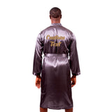 Halloween Black Men’s Long Satin Robes