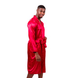 Halloween Black Men’s Long Satin Robes