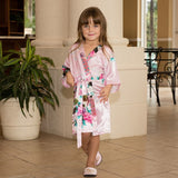 Kids Floral Peacock Robe
