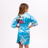 Kids Floral Peacock Robe