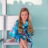 Kids Floral Peacock Robe