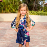 Kids Floral Peacock Robe