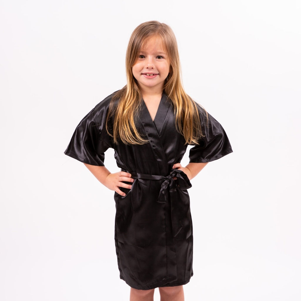 Kids Satin Flower Girl Robe