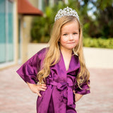 Kids Satin Flower Girl Robe