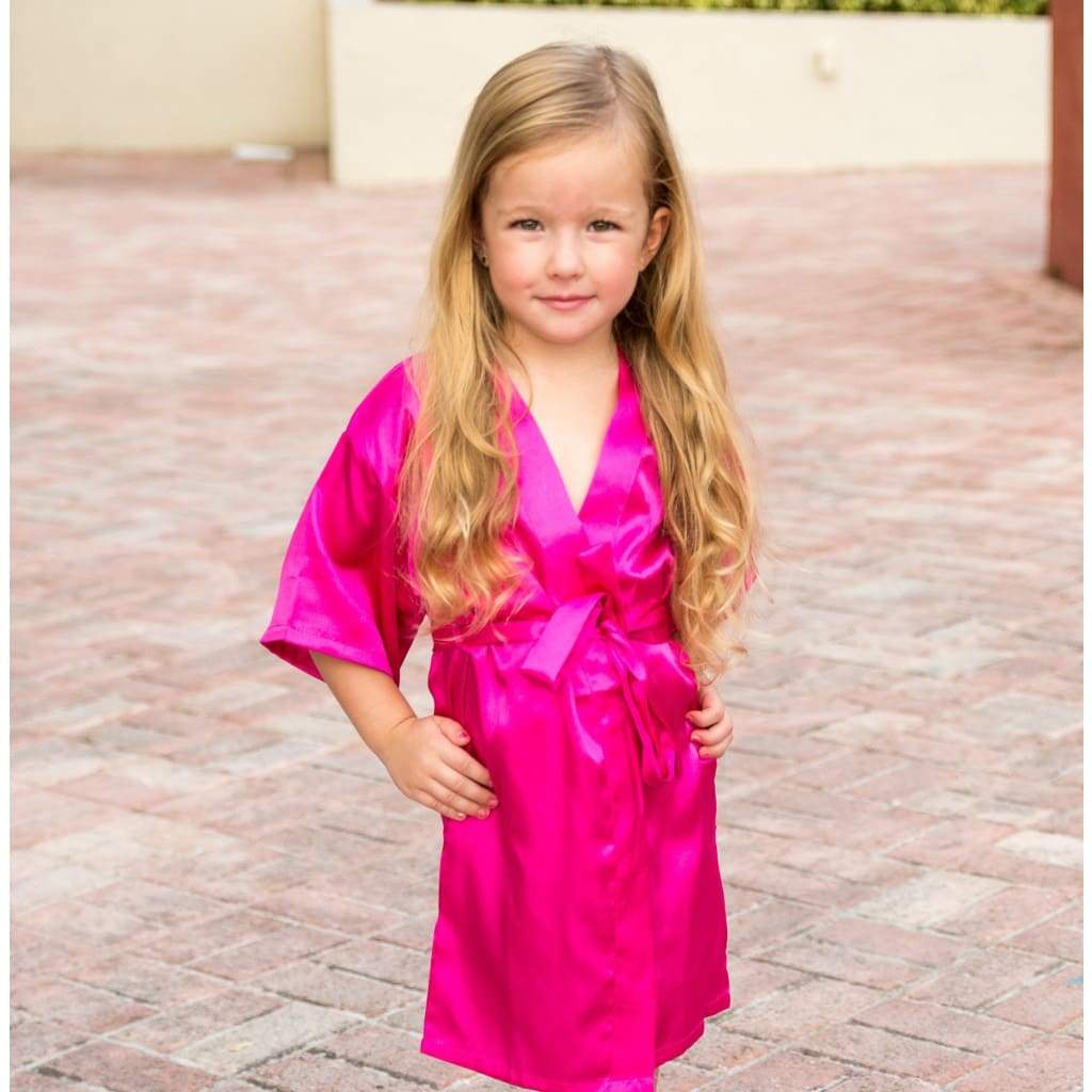 Flower Girl Satin Robes - Bridesmaids World