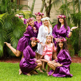 Kids Satin Flower Girl Robes