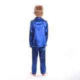 Kids Satin Pajamas Set Long Pants +long Sleeves
