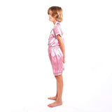 Kids Satin Pajamas Set Shorts+short Sleeves top