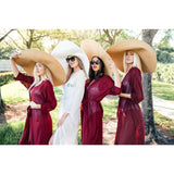 Long Swim Cover Ups with Belt