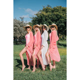 Long Swim Cover Ups with Belt