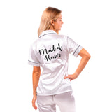 Maid of Honor Silky Pajamas Short Sleeves + Shorts