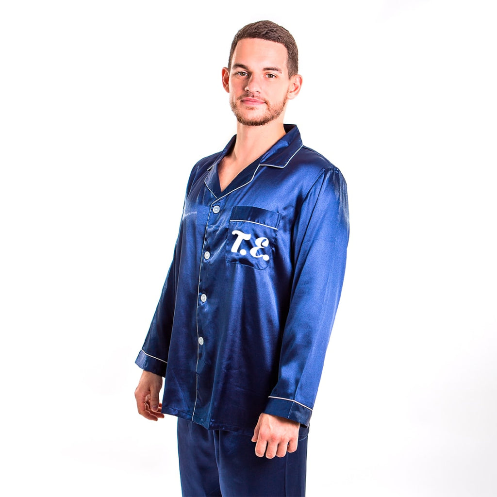 Men’s Satin Pajamas Long Sleeves + Pants