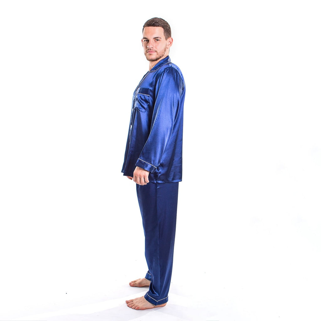 Men’s Satin Pajamas Long Sleeves + Pants