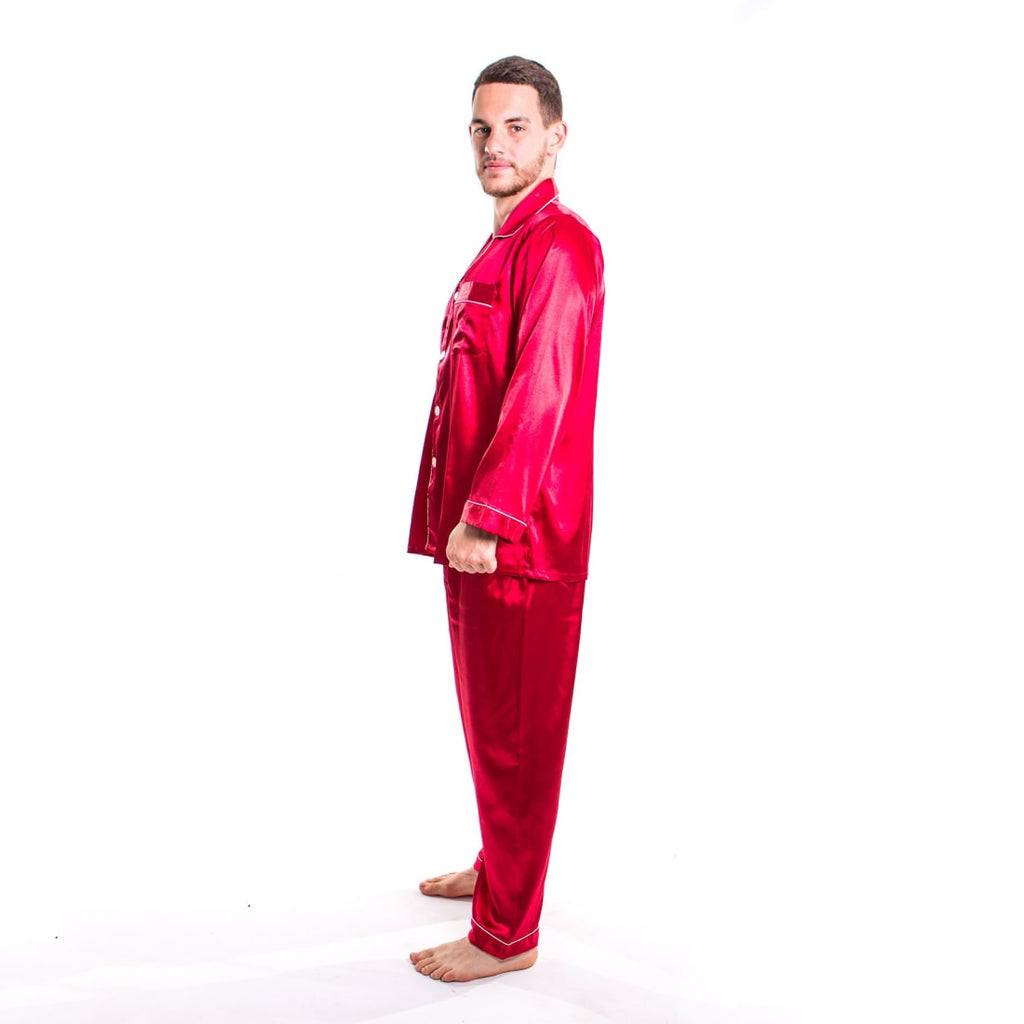 Men’s Satin Pajamas Long Sleeves + Pants